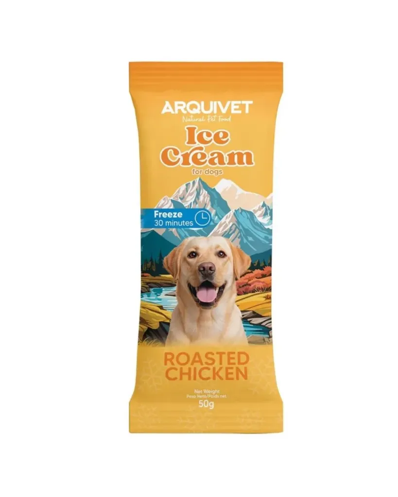 [J26060252] Glace au poulet rôti pour chien (50 g) - Arquivet
