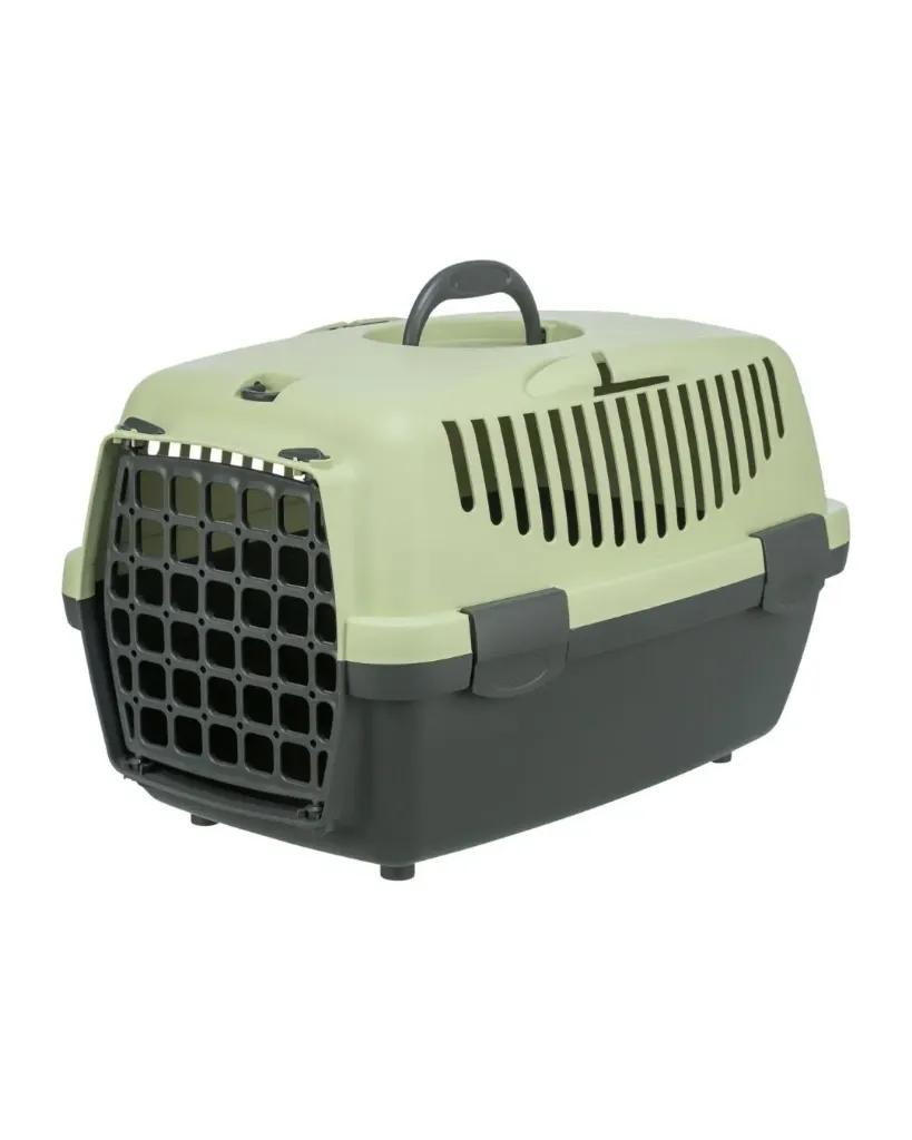 [J26070015] Caisse de transport Capri - Vert pastel / Gris foncé (Taille 1) - Trixie