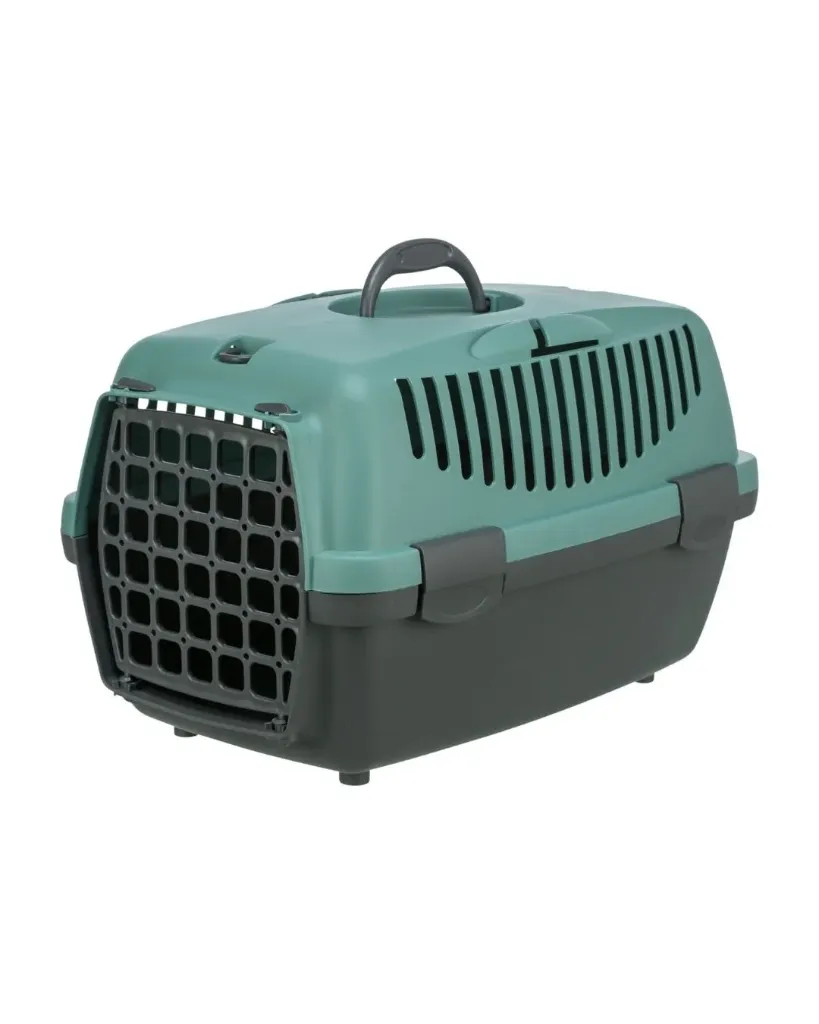 [J26070019] Caisse de transport Capri - Pétrole / Gris foncé  (Taille 2) - Trixie
