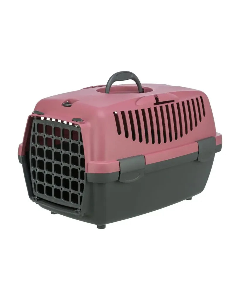 [J26070020] Caisse de transport Capri - Vieux rose / Gris foncé  (Taille 2) - Trixie