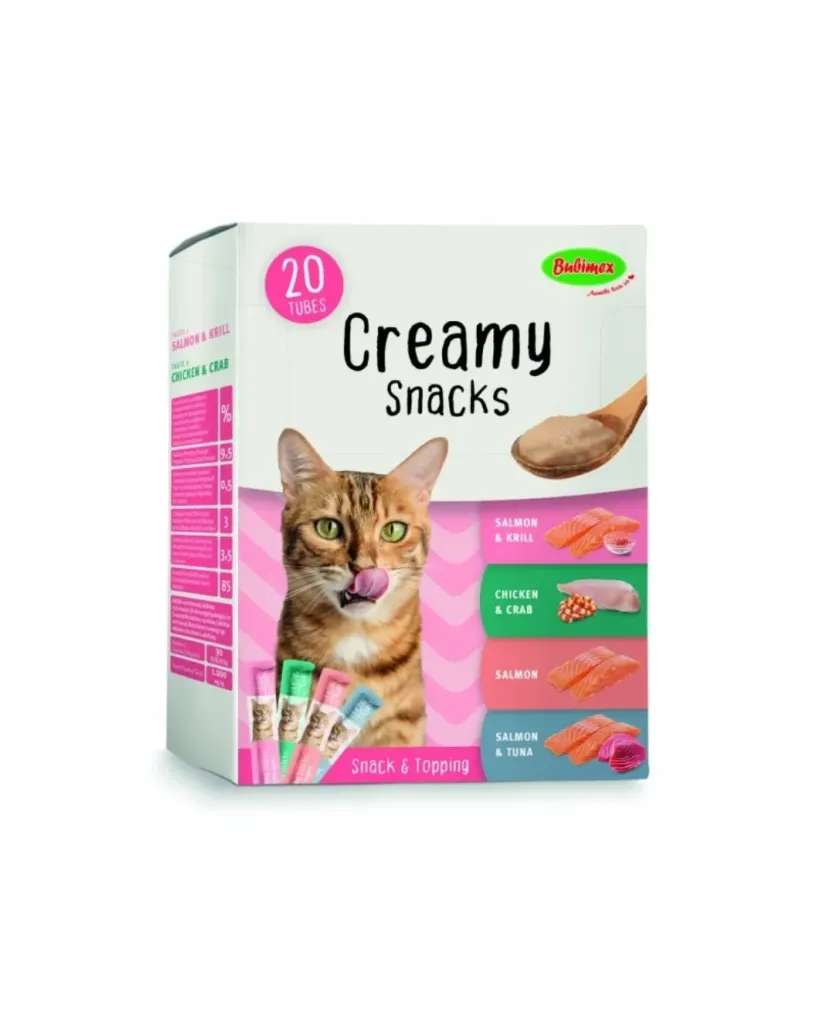 [J26070051] Multipack Creamy Snacks chat (20 sticks, 300 g) - Bubimex