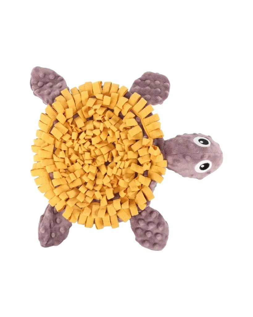 [J26070062] Tapis à renifler chiot Morgano tortue ocre et taupe - Flamingo