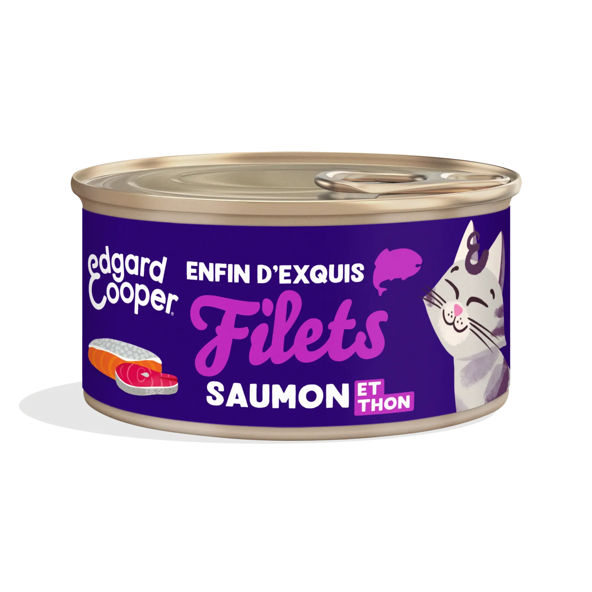 [J26080016] Filets pour chat au saumon et au thon (70 g) - Edgard & Cooper