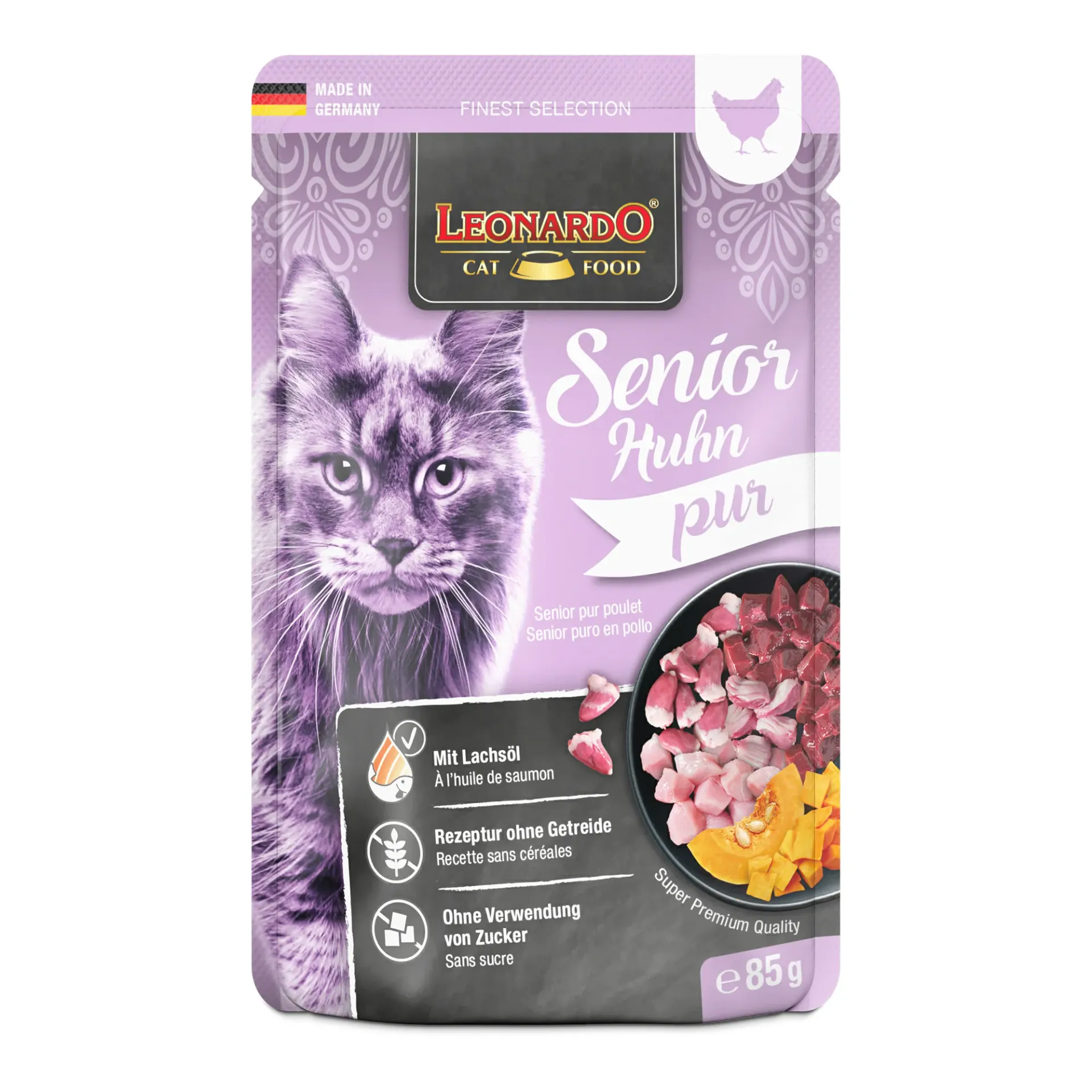 [J26080028] SENIOR Pure Poulet (sachet 85 g) - Léonardo