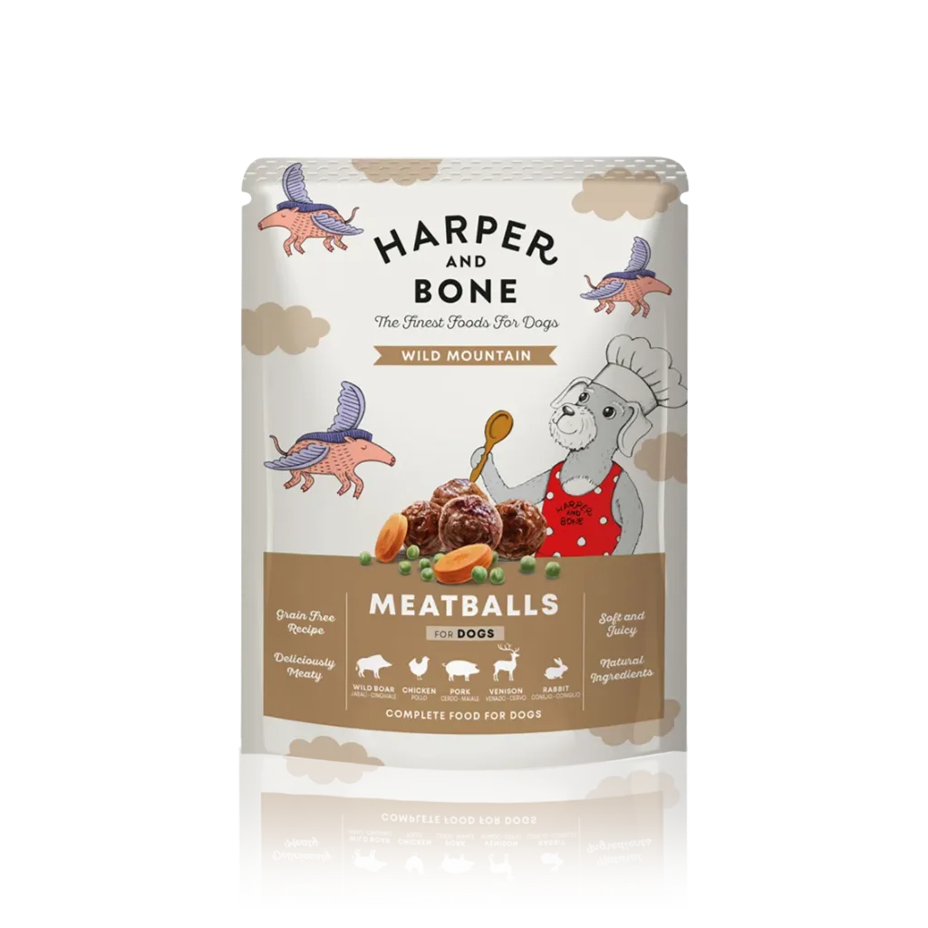 [J26090021] Meatballs Wild Moutain pour Chien (300 g) - Harper & Bone