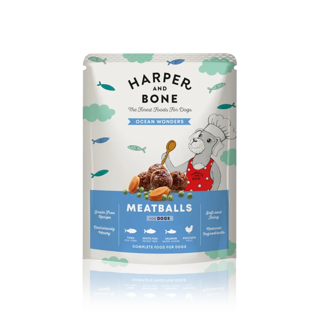 [J26090022] Meatballs Ocean Wonders pour Chien (300 g) - Harper & Bone