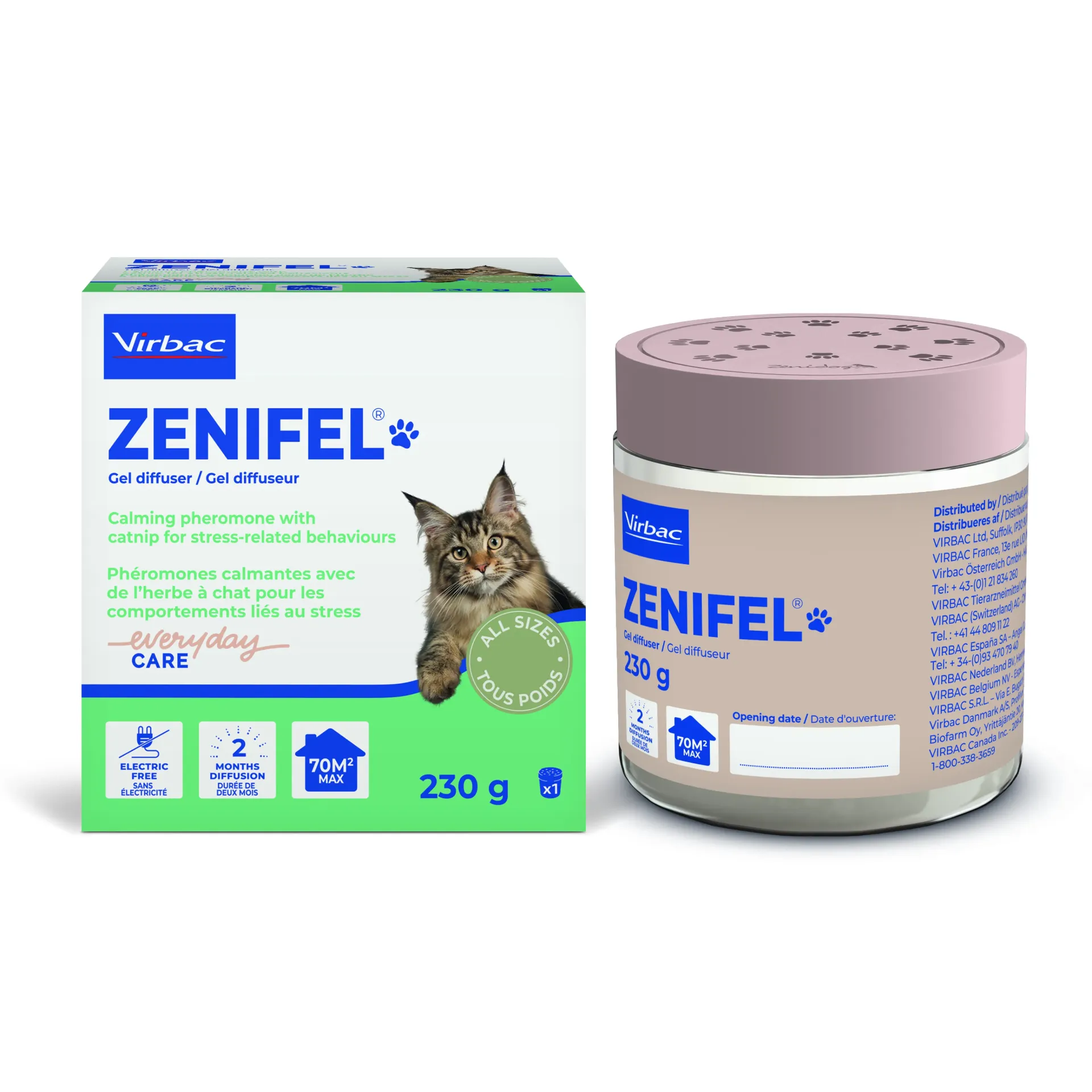 [J26090040] Zenifel Gel Pot Diffuseur (230 g) - Virbac