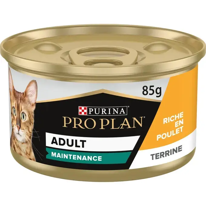 ADULT MAINTENANCE - Terrine riche en poulet (1 boîte 85 g) - Pro Plan