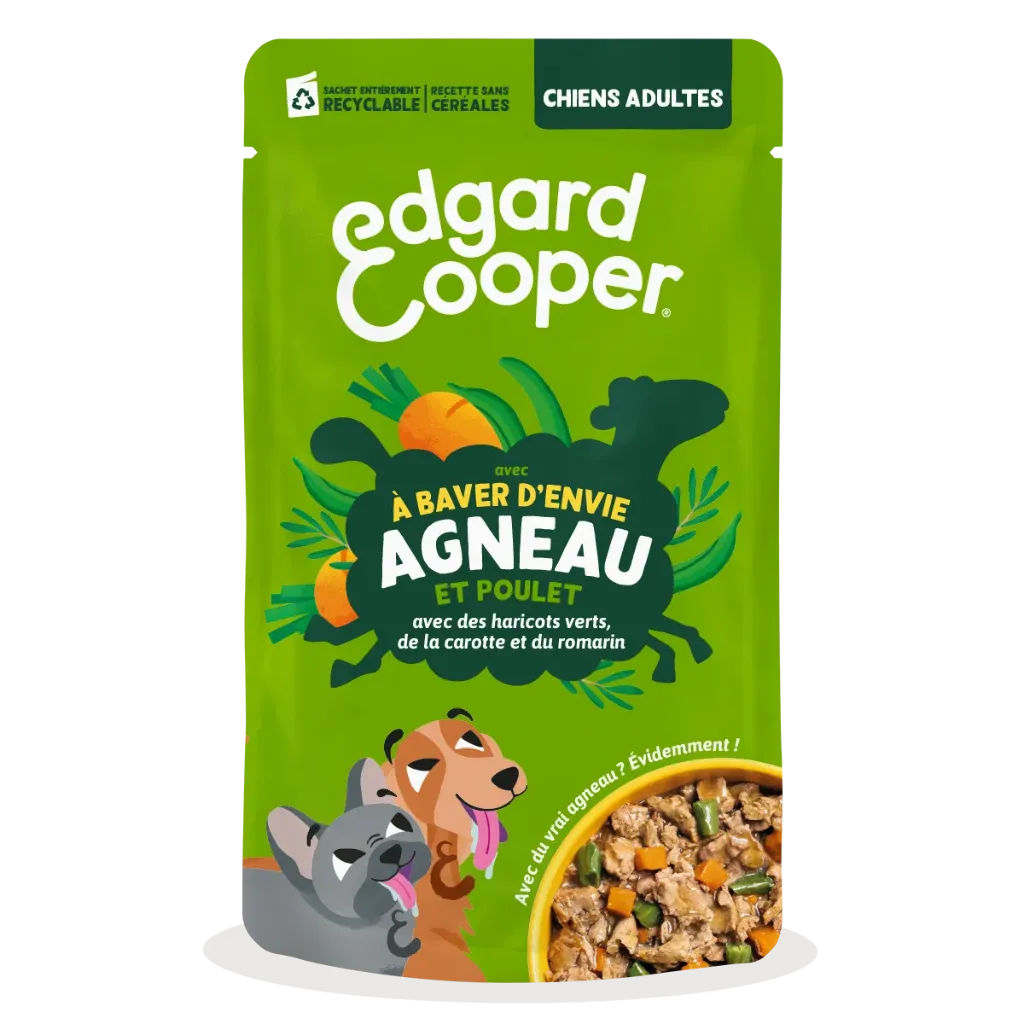 [J26100045] Diners à baver d’envie Agneau en sachet (150 g) - Edgard & Cooper