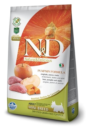 [10081_17929] Potiron Sanglier & Pomme Chien Adulte Mini (2.5 kg) - Farmina