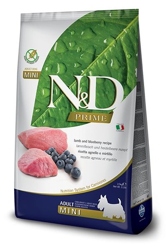 [10094_25297] Prime Agneau & Myrtille Adulte Mini (2.5 kg) - Farmina