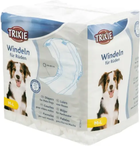 [10143_18012] Couches pour chien mâle x12 (M-L) - Trixie