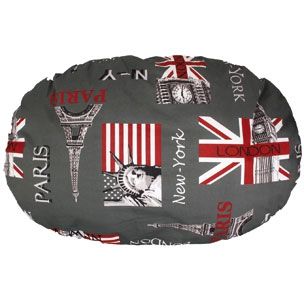 [10242_18121] Coussin Déhoussable Metropool (Taille 1) - Flamingo