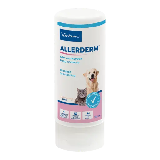 [10415] Shampoing Allerderm Peau Normale Chien/Chat (250 ml) - Virbac