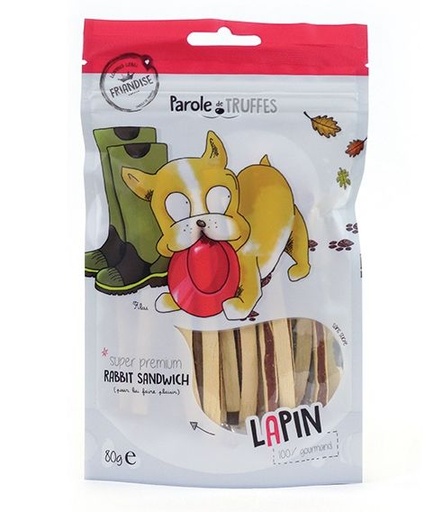 [10452] Friandises Rabbit Sandwich (80 g) - Parole de Truffes