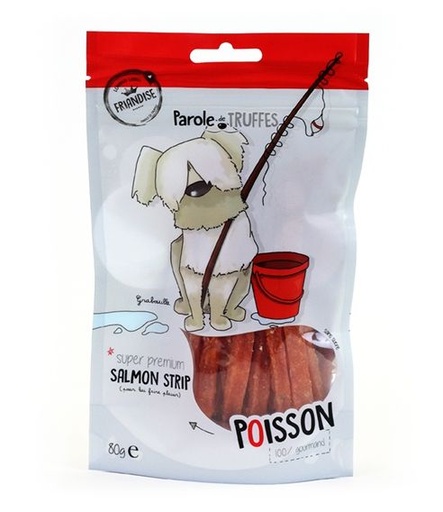 [10453] Friandises Salmon Strip (80 g) - Parole de Truffes