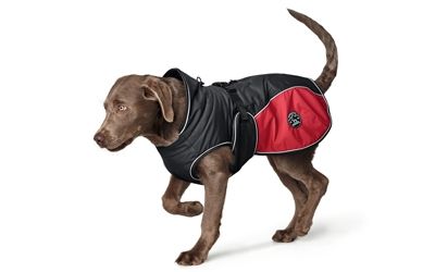[10526_18772] Manteau Uppsala Cozy anthracite/rouge (Taille 80) - Hunter