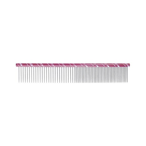 [10610_24036] Peigne en acier fantaisie 19 cm (Rose) - Chadog