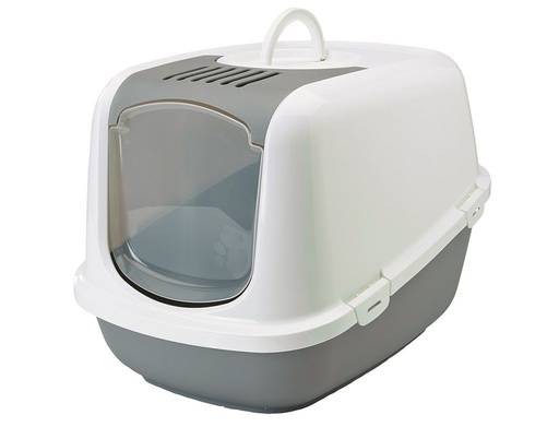 [10726] Maison toilette Nestor jumbo blanc/gris - Savic