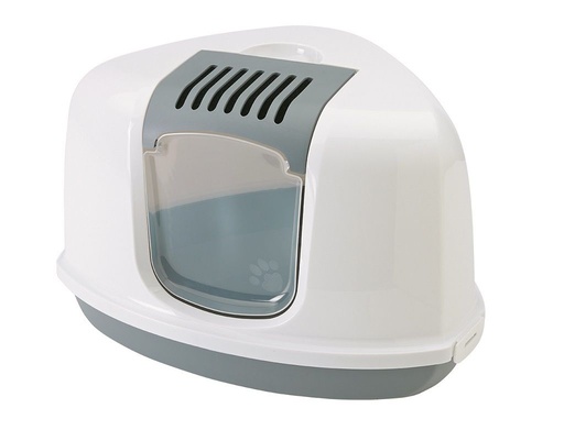 [10728] Maison toilette Nestor corner blanc/gris - Savic