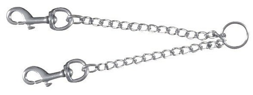 [10781-002] Laisse Accouple métal, chromé (XS-M) - Trixie