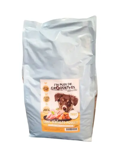 [10792-001] Chiot - Recette "Poulet, Dinde et Saumon sans céréales" (6 kg) - J'ai plus de croquettes