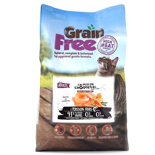 [10805_19289] Chat adulte toutes races - "Saumon sans céréales" (7.5 kg) - J'ai plus de croquettes