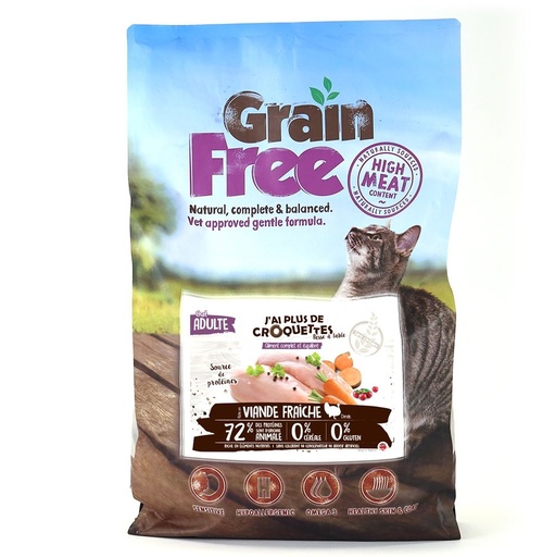 [10807_19293] Chat adulte toutes races - "Dinde sans céréales" (7.5 kg) - J'ai plus de croquettes