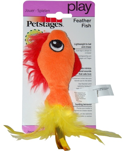 [11051] Jouet Feather Fish - Petstages