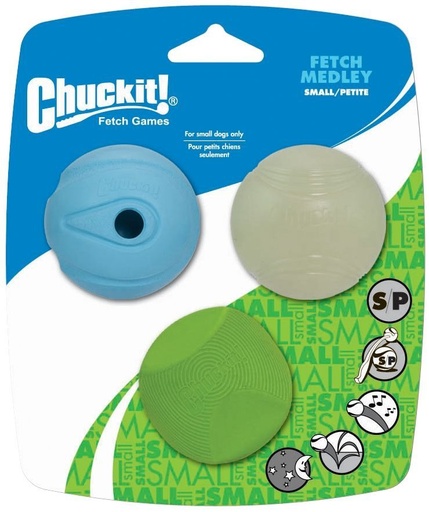 [11069_19849] Balles "Fetch Medley" - lot de 3 (S) - Chuckit