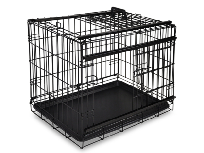 [11070_19852] Cage métallique pliable "Premium" noire (Taille 2) - Vadigran