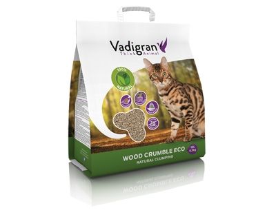 [11084_19895] Litière pour chat "Cat litter Wood Crumble" (10 litres) - Vadigran