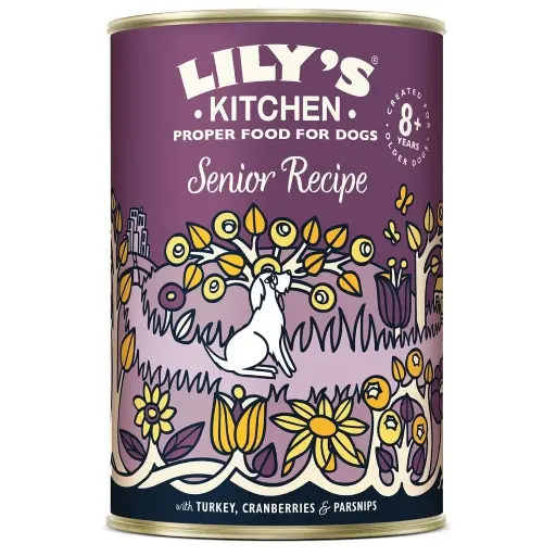 [11251] Recette pour chiens Seniors à la dinde (boîte 400 g) - Lily's Kitchen