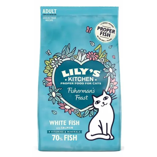 [11518_20272] Croquettes pour chat au poisson (2 kg) - Lily's Kitchen