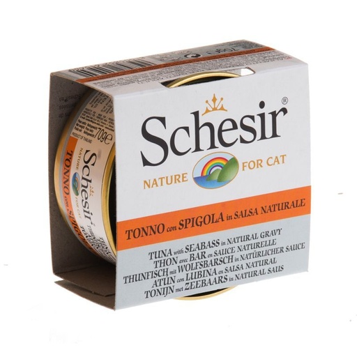 [11576_20362] Boîte pour chat "En sauce" - Thon avec bar (70 g) - Schesir
