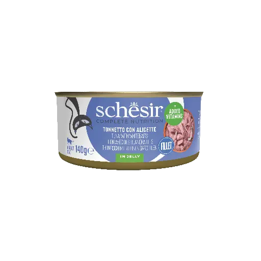 [11584] Boîte de pâtée pour chat "Au naturel" - Thon avec blanchailles (140 g) - Schesir