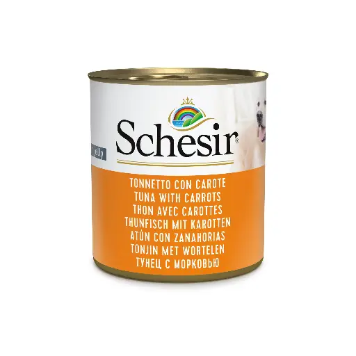 [11602_20413] Boîte de pâtée pour chien en gelée - Thon avec carottes (285 g) - Schesir