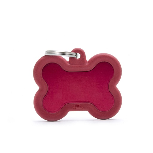 [11922] Médaille Os "Hustag" rouge - MyFamily