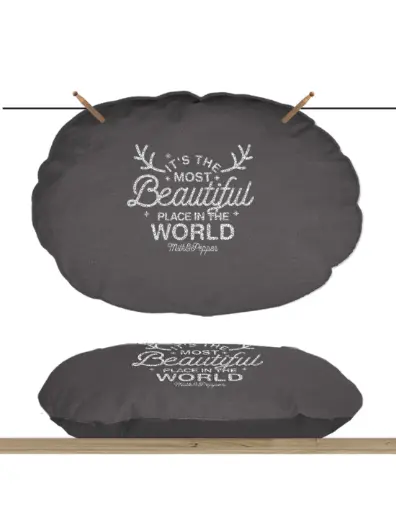 [11973_21694] Sofa carré "Wonderfull" gris (Taille 1) - Milk&Pepper