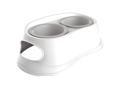 [11990_21737] Double gamelle plastique (L) - M-Pets