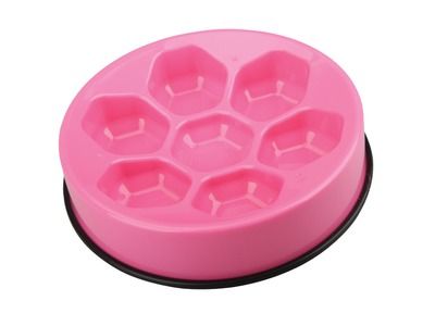 [11994_21746] Gamelle anti-glouton "Cavity" (Rose) - M-Pets