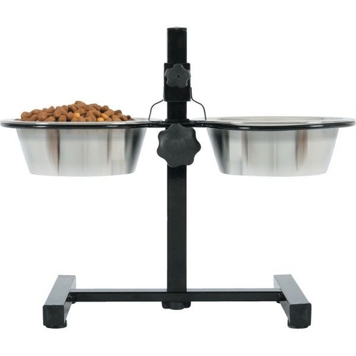 [12059_21822] Porte gamelles avec 2 écuelles en inox (S) - Zolux