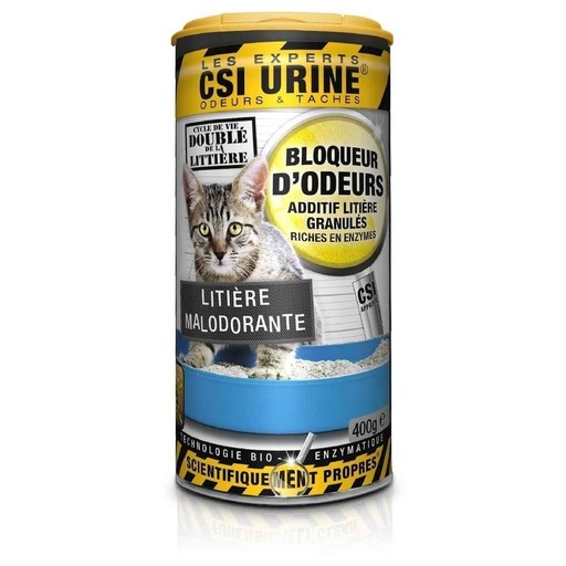 [12083] Granulés pour litière "Anti-Odeurs" (400 g) - The Experts CSI Urine