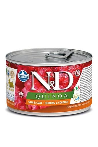 [12237] Chien adulte mini boîte quinoa hareng & noix de coco (140 g) - Farmina