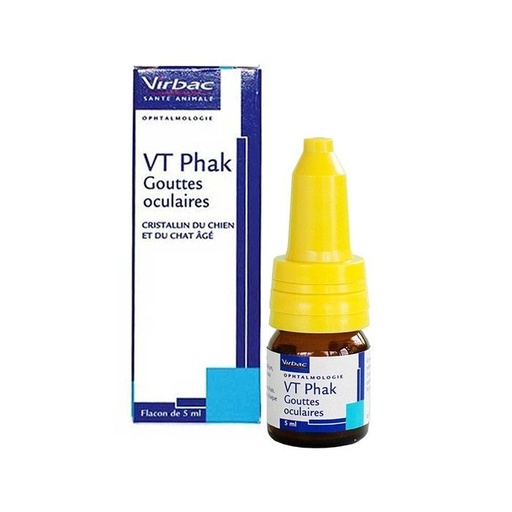 [12331] Gouttes oculaires VT Phak (flacon 5 ml) - Virbac