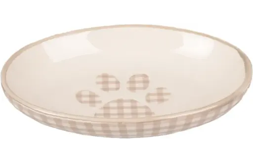 [12442] Assiette pour chat ovale "Mylo" - Flamingo