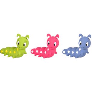 [12454] Jouet chien "Chenille" en latex - Flamingo