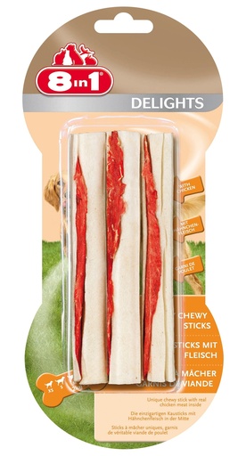 [1255] Os à mâcher Delights "Sticks" - 8 in 1