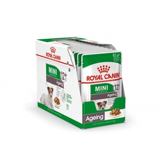[12583] Mini Ageing 12 + "en sauce" (12 sachets 85 g) - Royal Canin