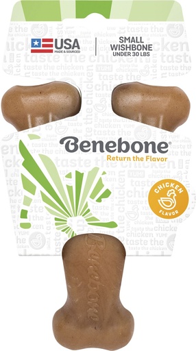 [12703_22728] Os à mâcher "Wishbone" poulet rôti (S) - Benebone